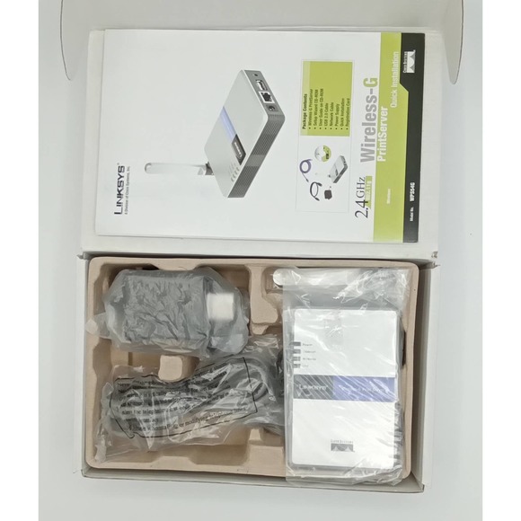 Linksys Wireless-G Print Server For USB 2.0 WPS54G 2.4GHz - Picture 3 of 8